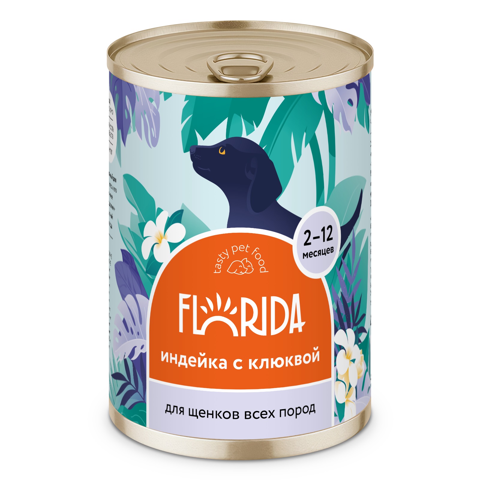 Florida консервы для щенков (Индейка и клюква