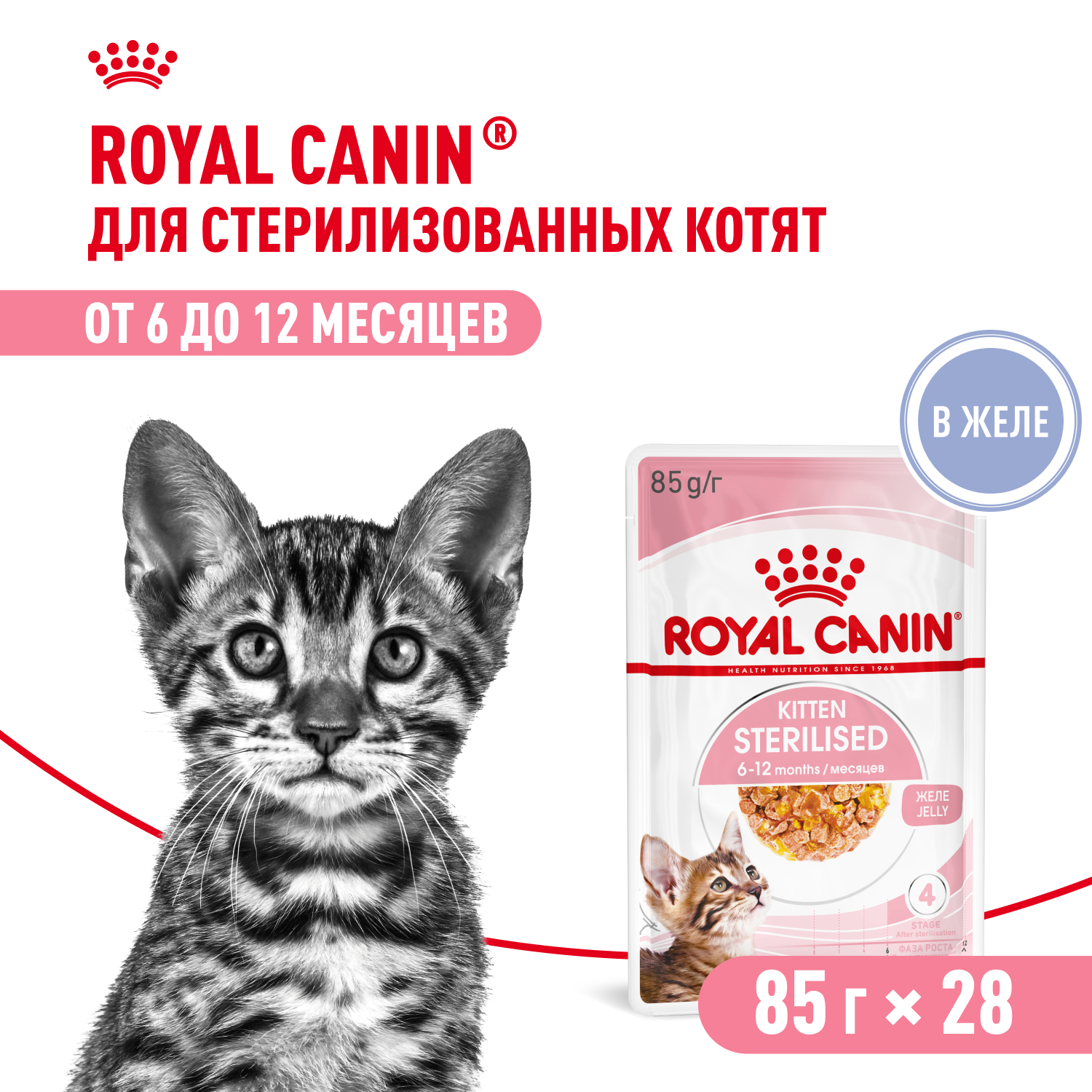 Royal Canin Kitten Sterilised пауч для котят
