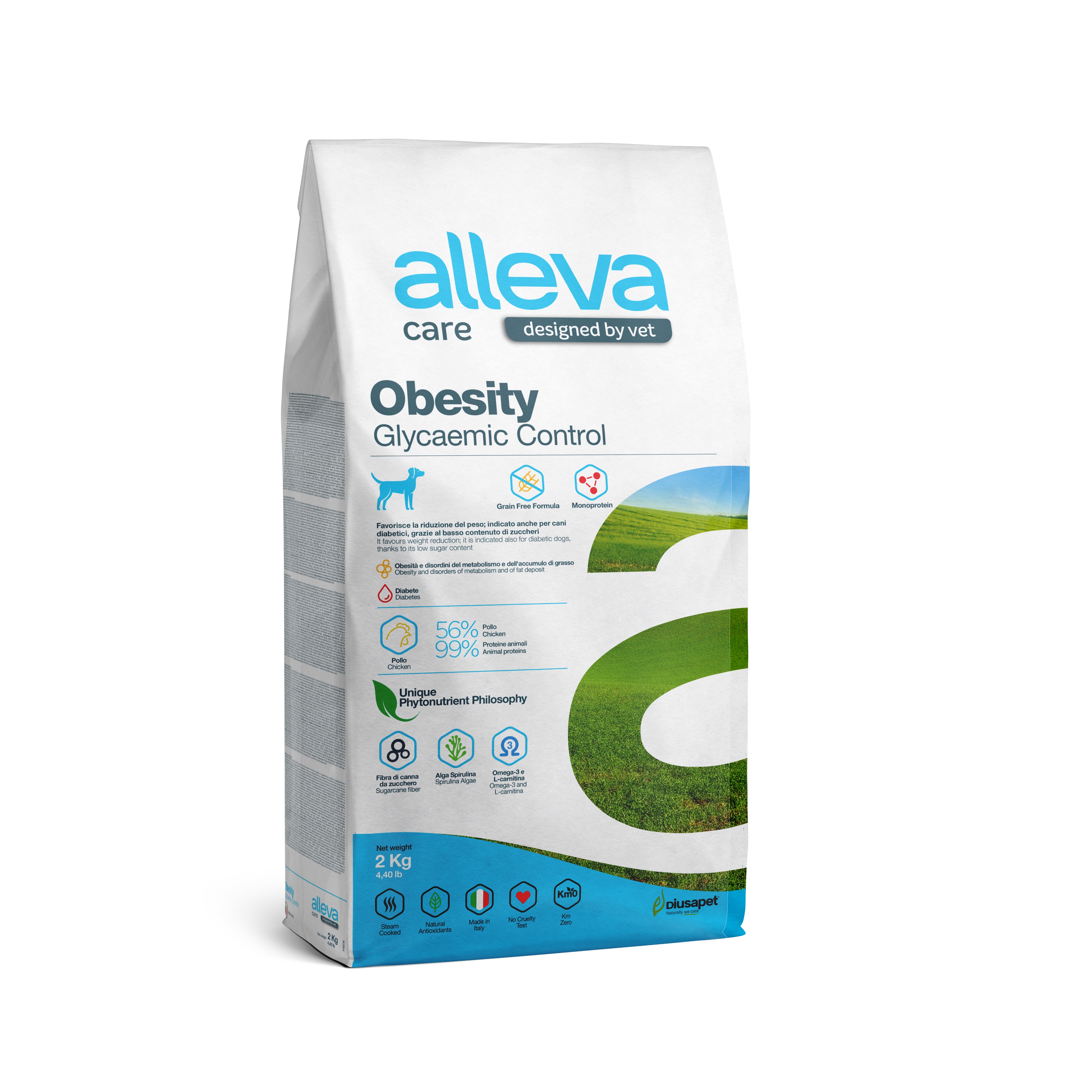 

Alleva Care Dog Obesity Glycemic Control корм для собак при диабете и избыточном весе (Курица, 2 кг.)