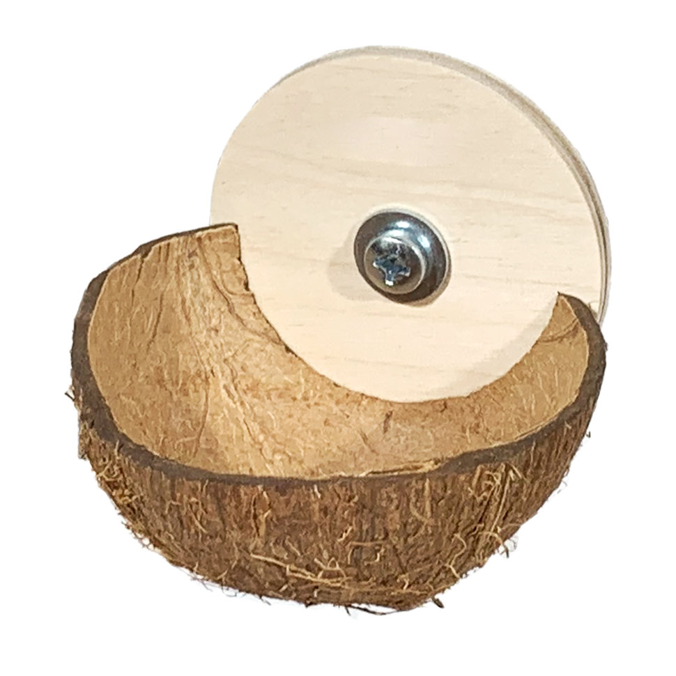 Lion кормушка для грызунов WaII Coconut (8 х 8 х 8 см.)