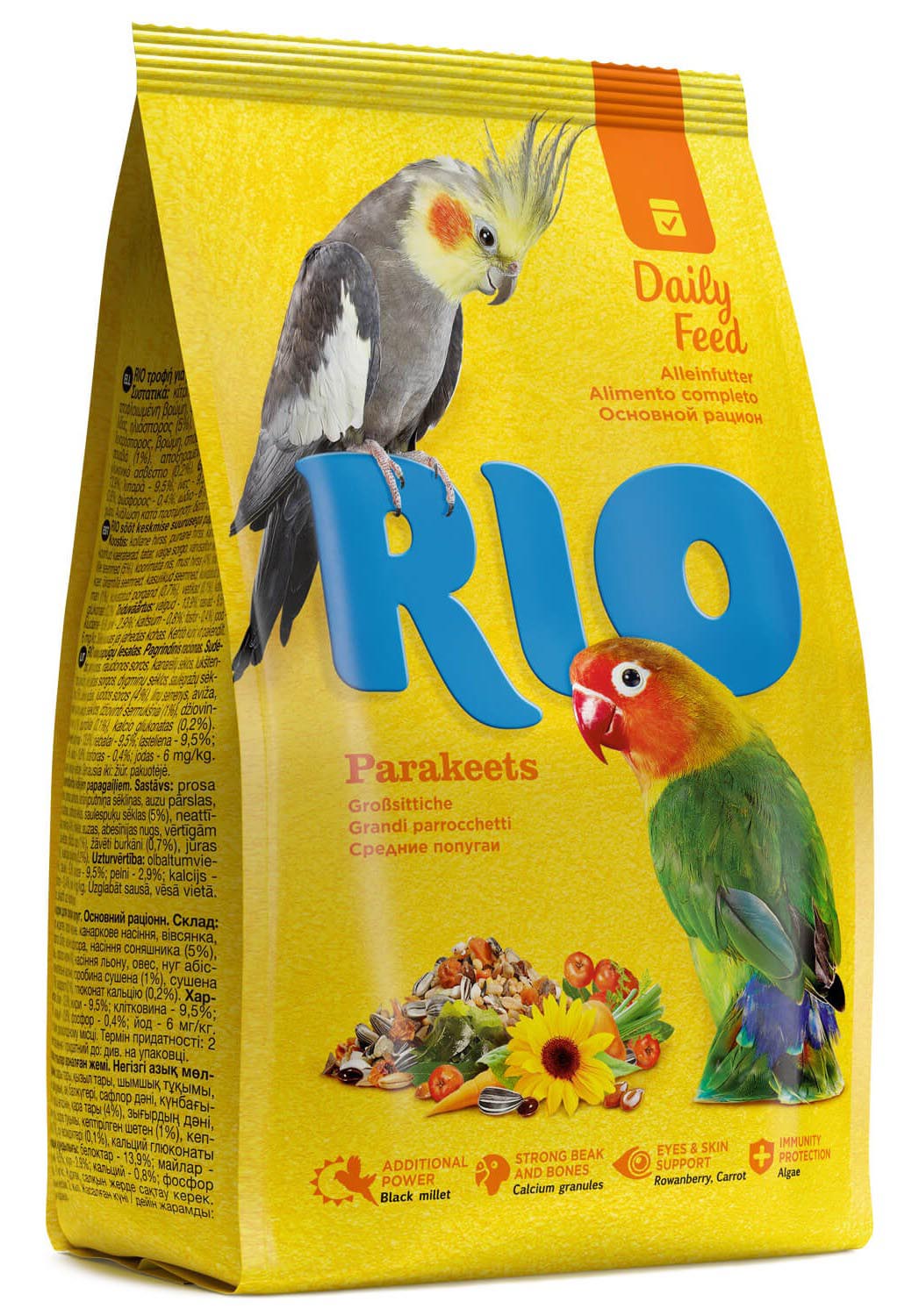 RIO Корм для средних попугаев (Злаковое ассорти, 20 кг.)