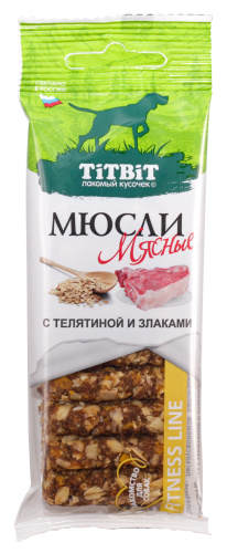 TiTBiT мюсли Fitness с телятиной и злаками (40 г.)