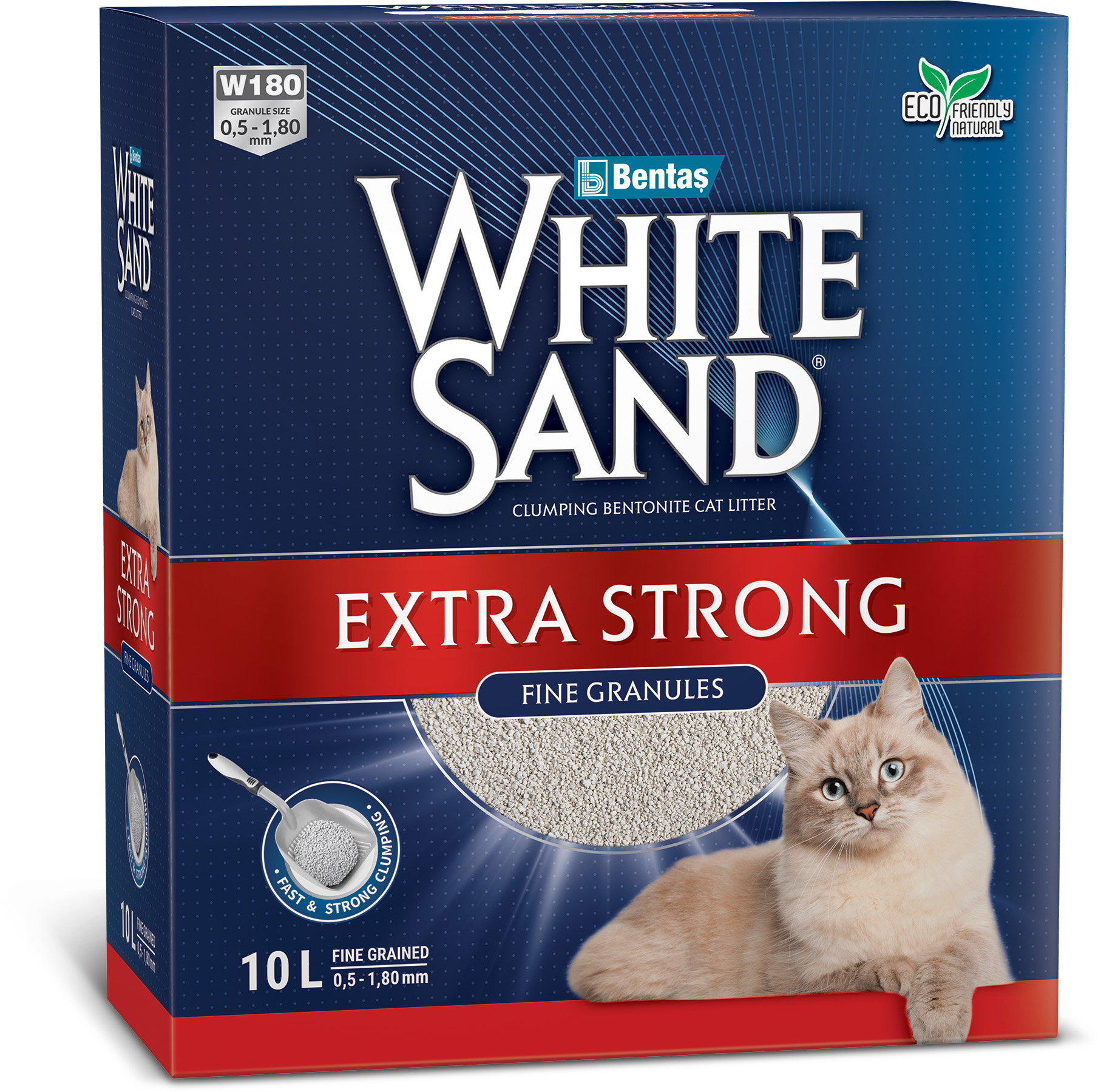 White Sand наполнитель минеральный комкующийся экстра (8,5 кг., 10 л.)