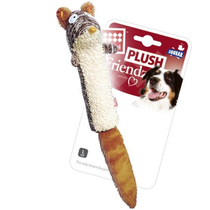 GiGwi Plush Friendz мягкая игрушка для собак белка с пищалкой (46 см.)