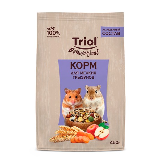 Triol Original корм для мелких грызунов (Злаковое ассорти, 450 г.)