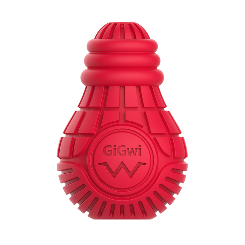 Gigwi Bulb Rubber игрушка для собак Резиновая лампочка (10,5 см., Красный)