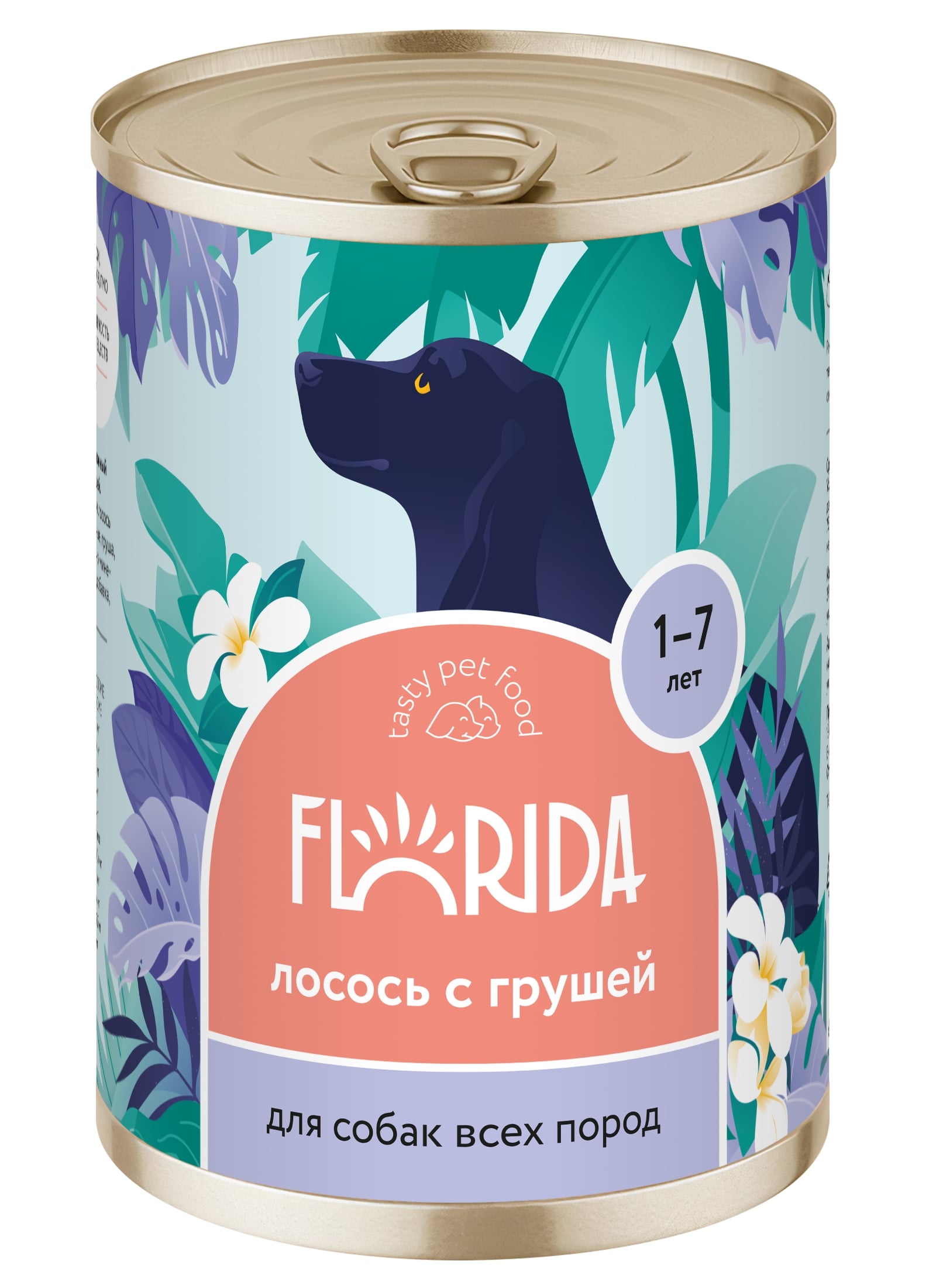 Florida консервы для собак (Лосось и груша, 400 г.)