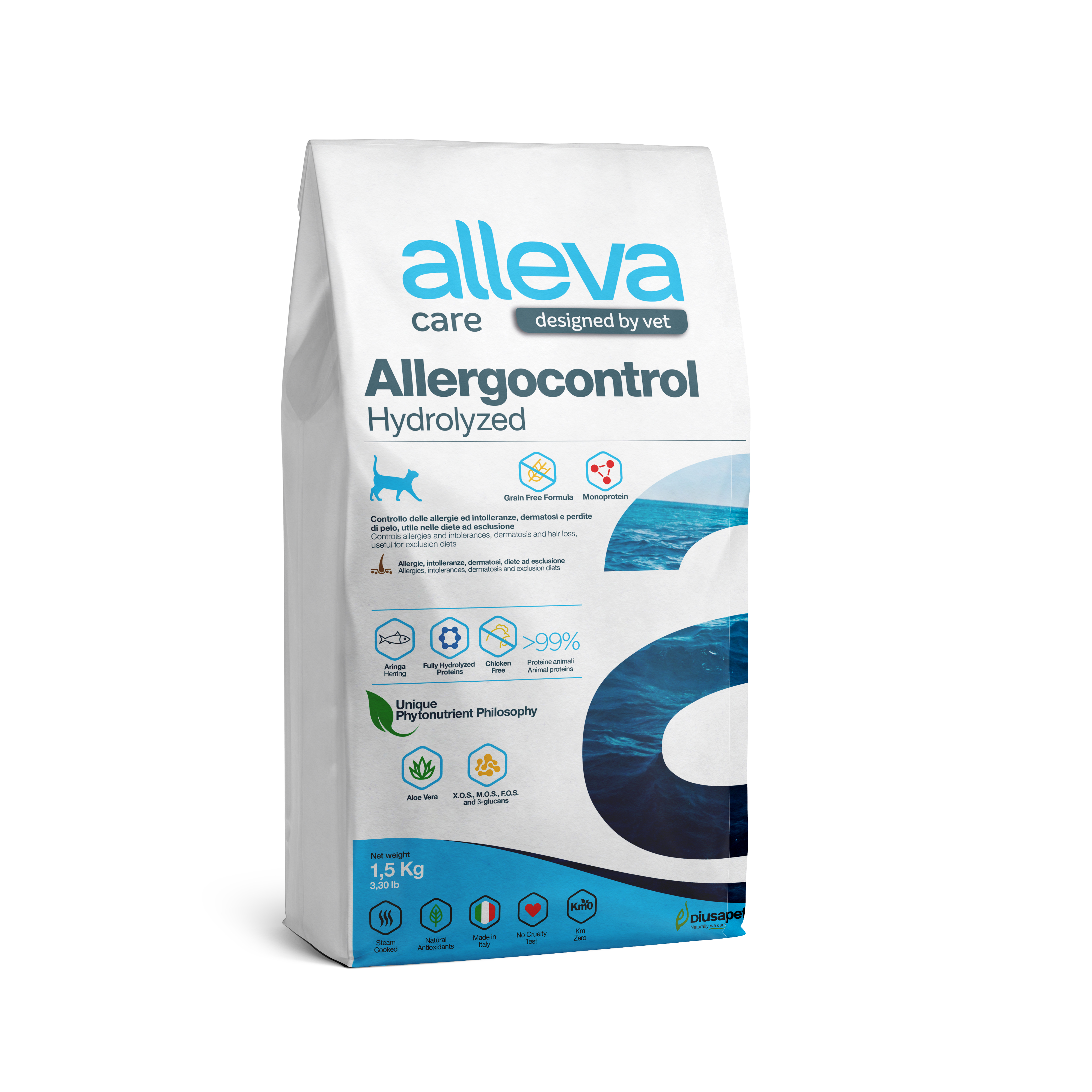 

Alleva Care Cat Allergocontrol корм для кошек склонных к аллергии (Рыба, 1,5 кг.)