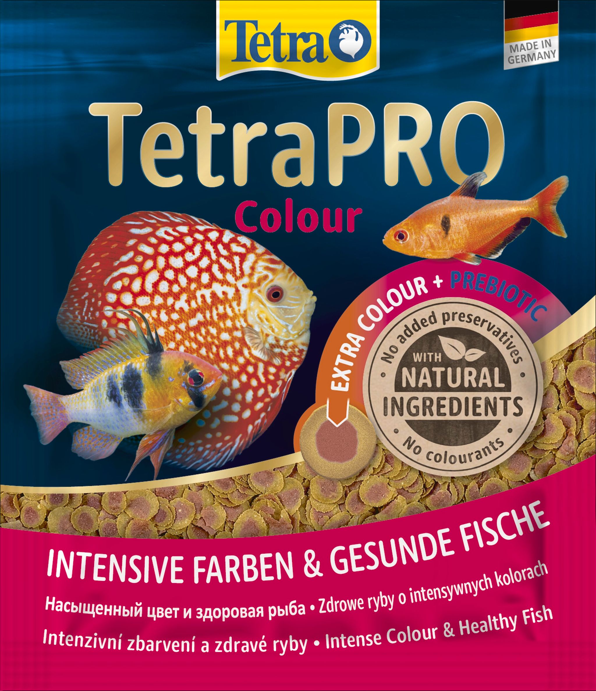 TetraPro Colour для улучшения окраса всех декоративных рыб (чипсы) (12 г.)