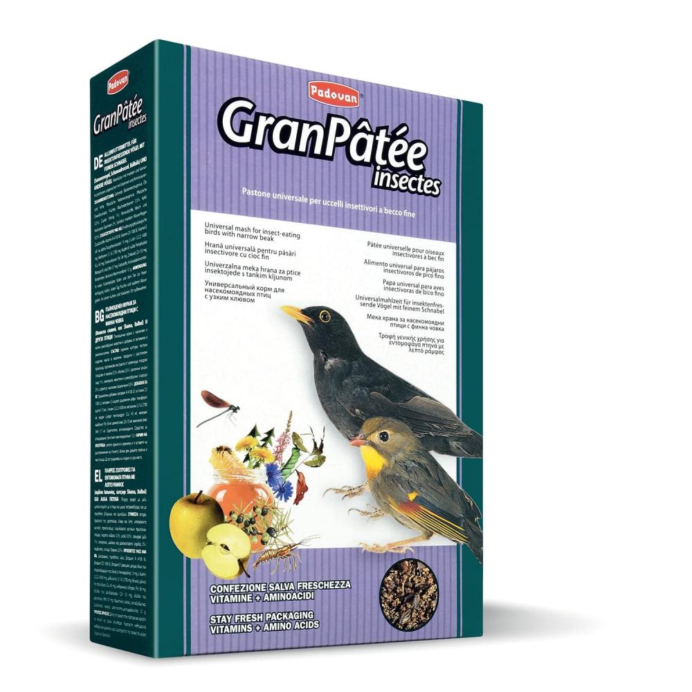 

Padovan Gran Patee Insectes корм для насекомоядных птиц с насекомыми (Злаковое ассорти, 1 кг.)