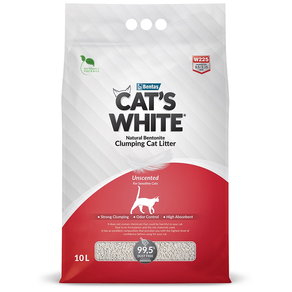 

Cat's White Natural наполнитель минеральный комкующийся (8,5 кг., 10 л.)