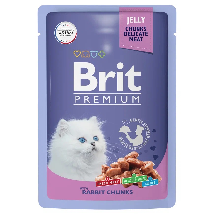 

Brit Premium пауч для котят (кусочки в желе) (Кролик, 85 г.)