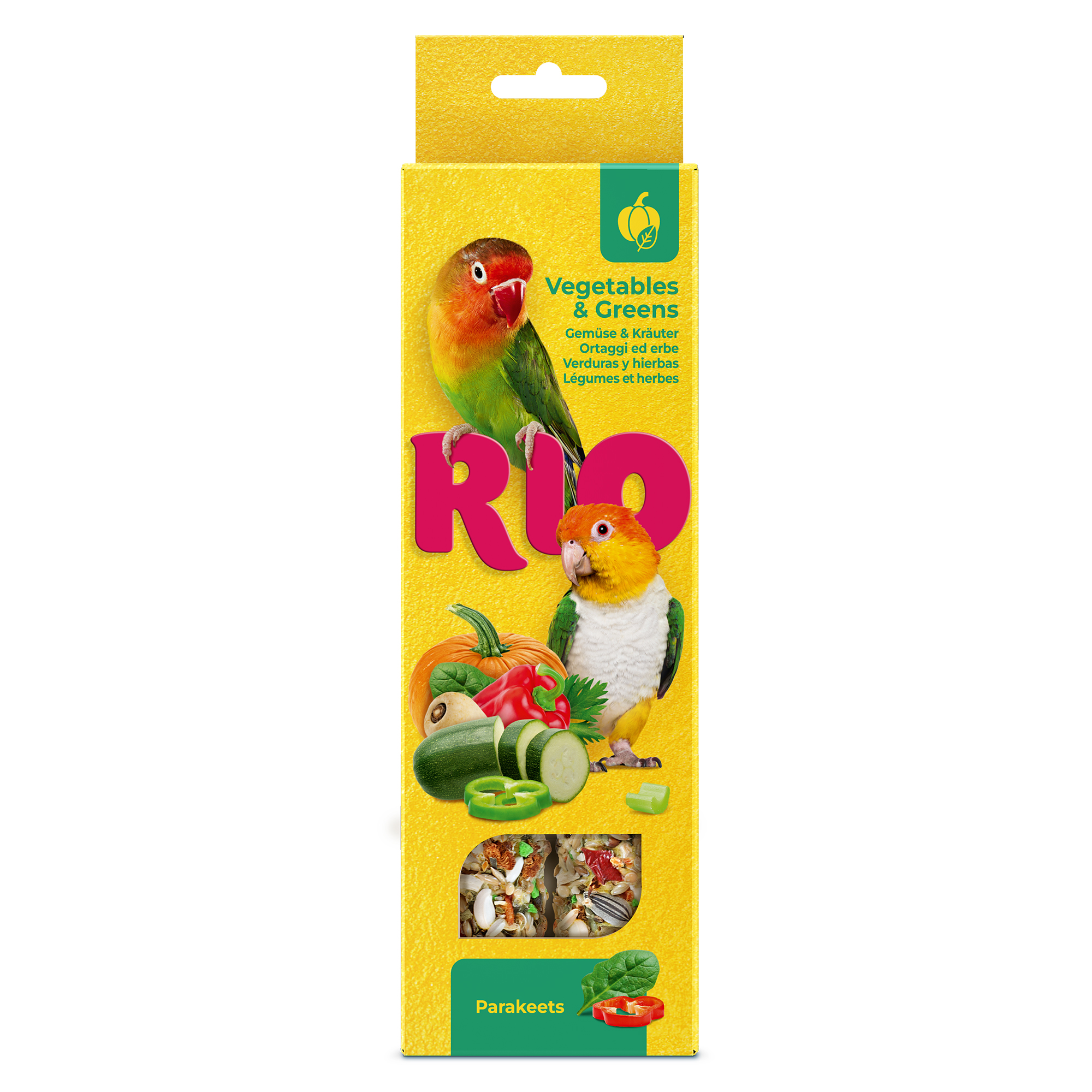RIO Палочки для средних попугаев с овощами и зеленью (2х75 г.) (150 г.)
