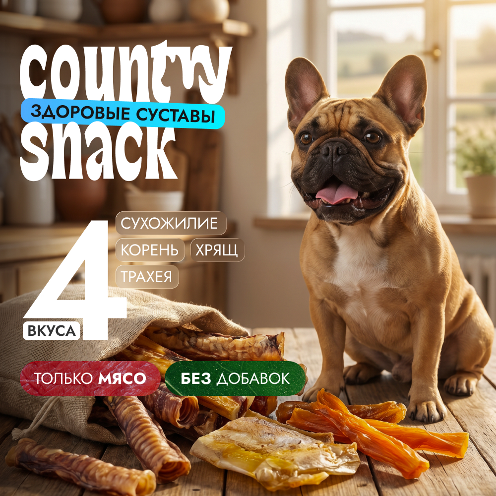 Country snack лакомства для собак Здоровые суставы (комбо-набор)