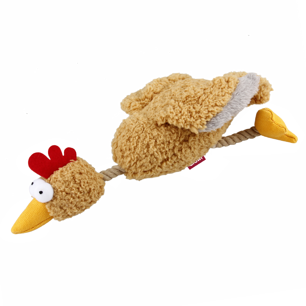 GiGwi Catch & Fetch Eco игрушка для собак Курица с пищалками (32 см.)