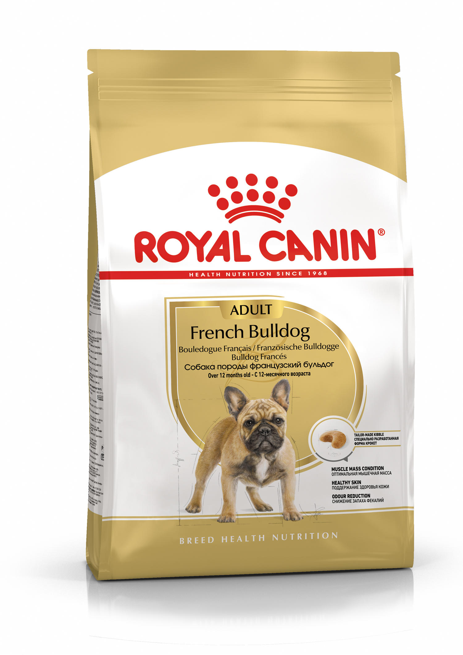 Сухой корм Royal Canin French Bulldog Adult для собак породы французский  бульдог – Корм для собак