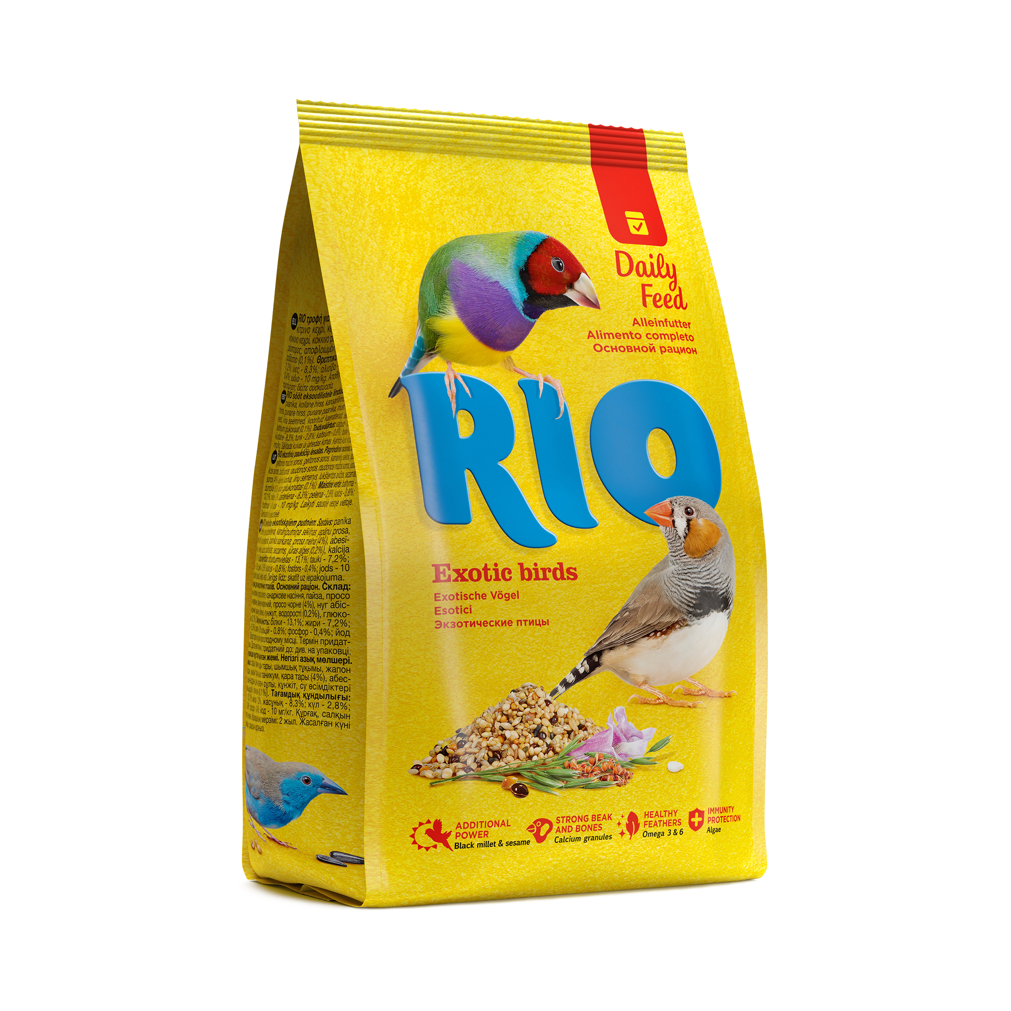 

RIO Корм для экзотических птиц (Злаковое ассорти, 1 кг.)