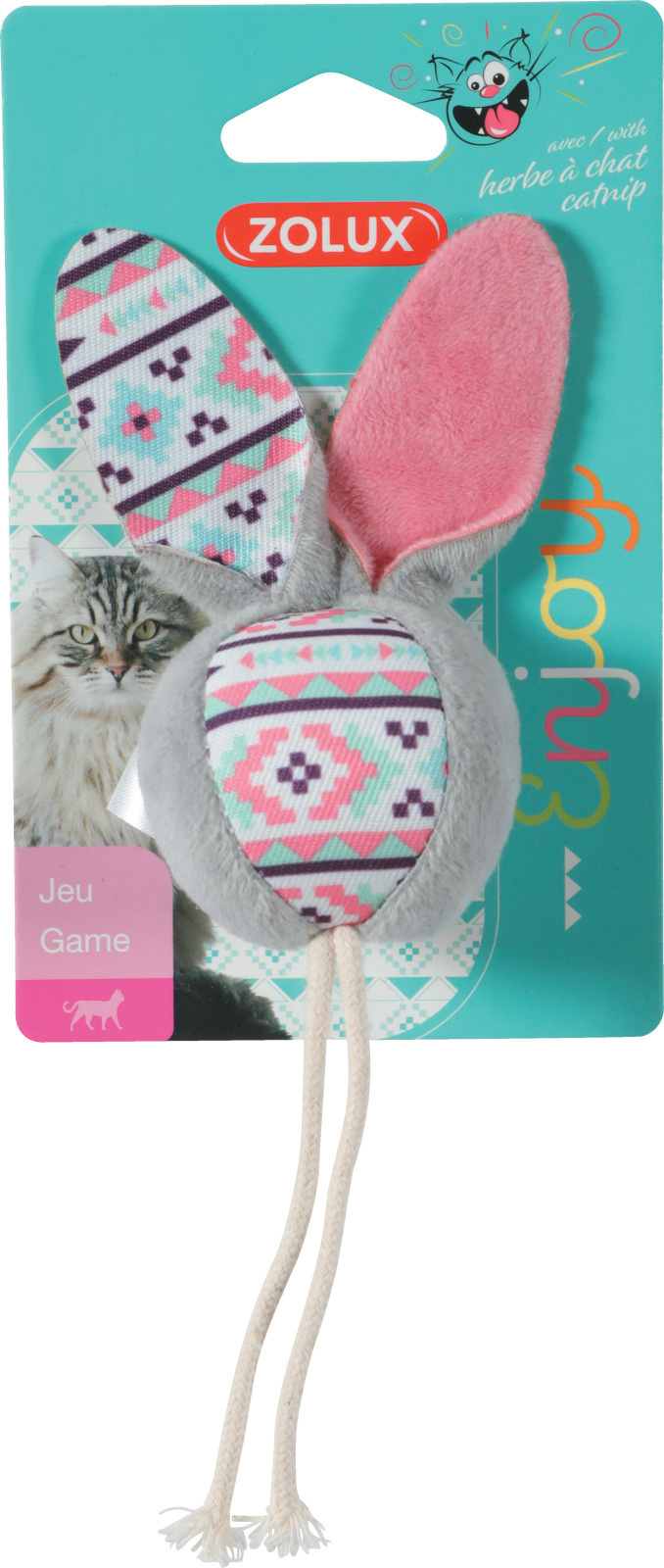 Zolux игрушка для кошек с кошачьей мятой мяч талисман (Серый)