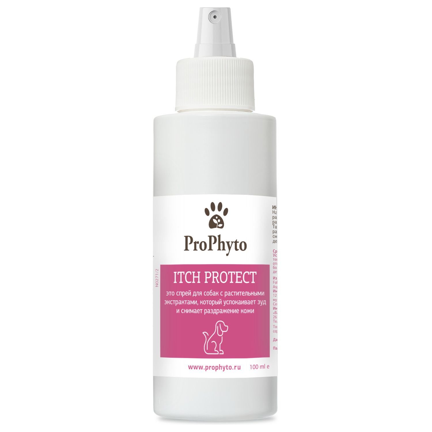 ProPhyto Itch Protect спрей против зуда и раздражения для кожи собак (100 мл.)
