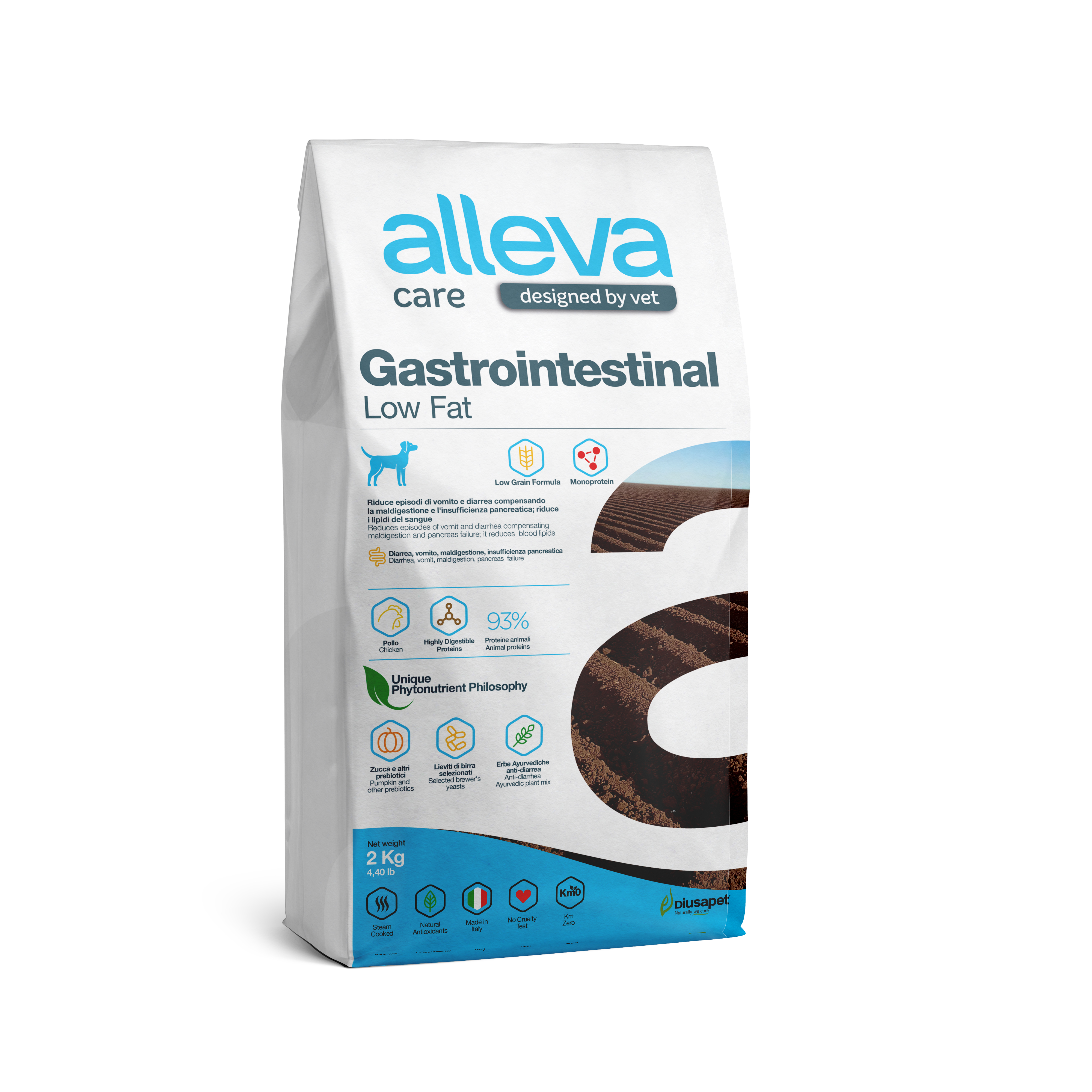 

Alleva Care Dog Gastrointestinal Low Fat корм для собак при заболеваниях ЖКТ (Курица, 2 кг.)