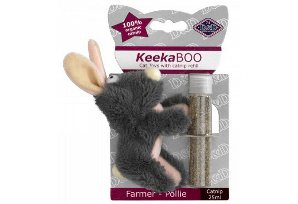 

EBI игрушка для кошек мягкая с кошачьей мятой Farmer-Pollie (,, Серая