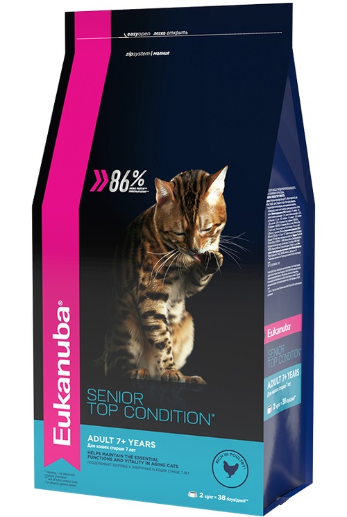 

Eukanuba Cat для пожилых кошек (Домашняя птица, 400 гр.)