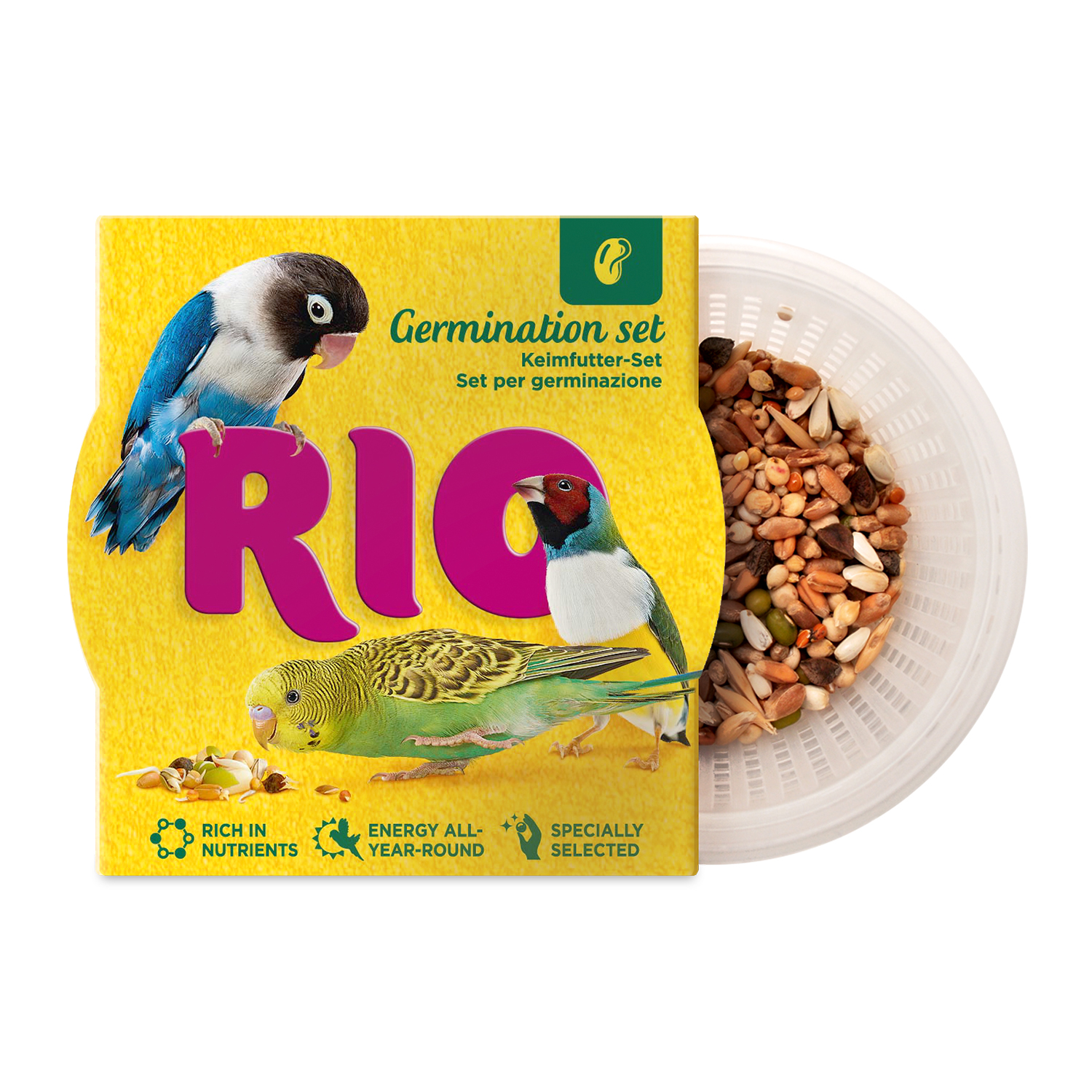 RIO Набор для проращивания для всех видов птиц (Злаковое ассорти, 25 г.)