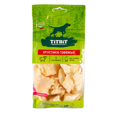 TiTBiT хрустики говяжьи для собак (65 г.)