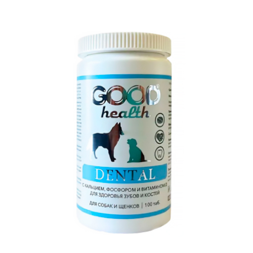 Good Health Dental мультивитаминный комплекс для собак с кальцием, фосфором и витамином Д (100 таб.)