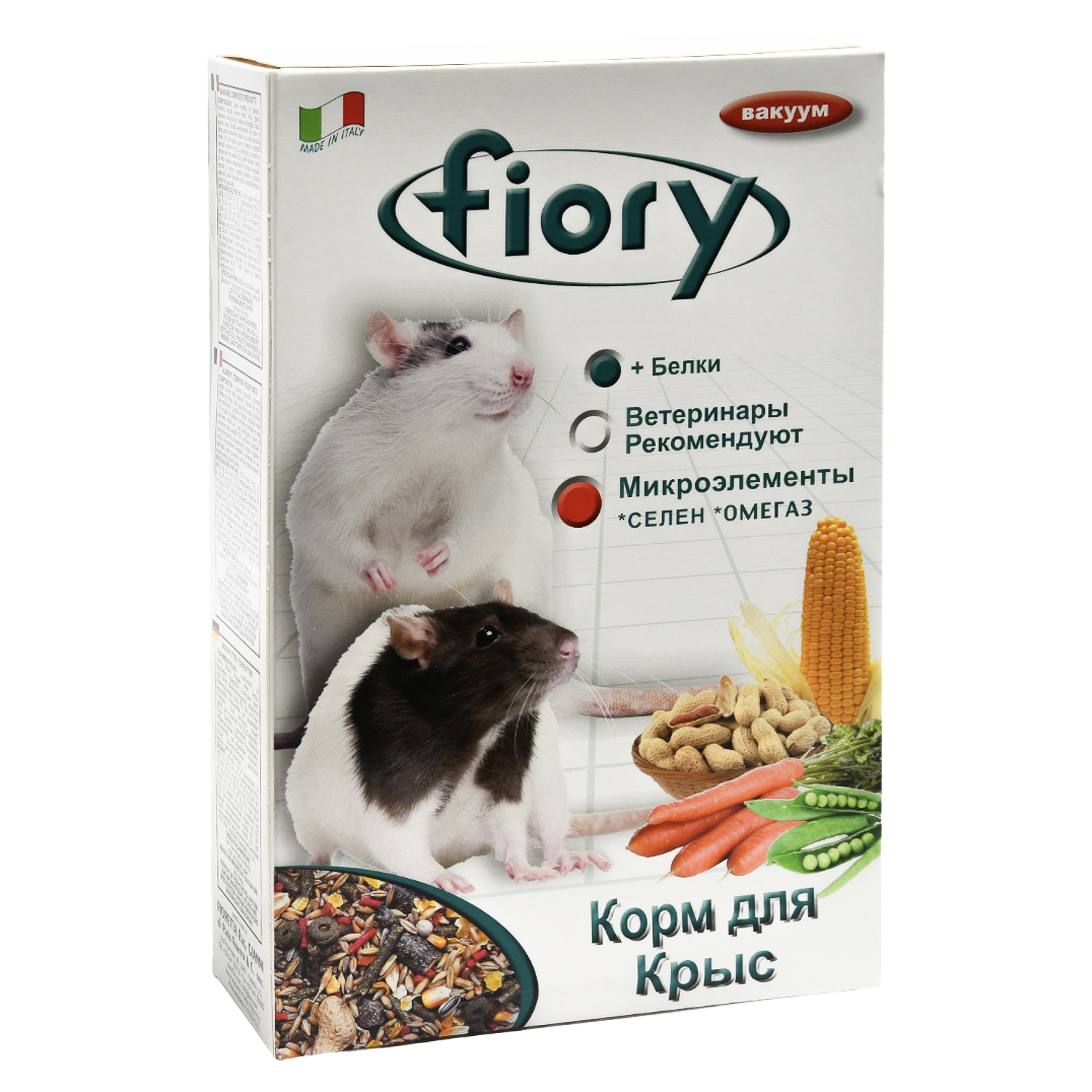 Fiory Karaote Ratty корм для крыс (Злаковое ассорти, 850 г.)