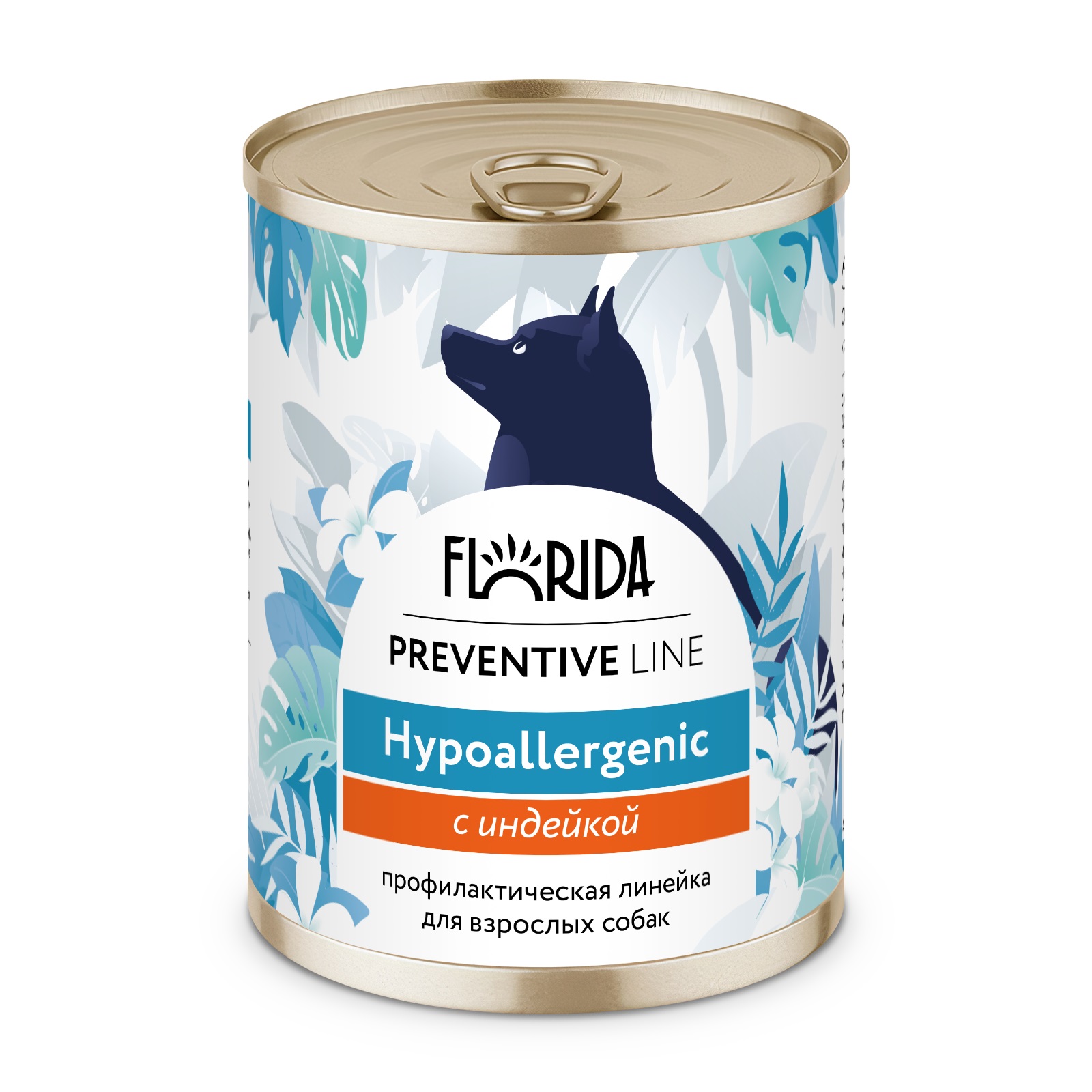 

Florida Preventive Line Hypoallergenic консервы для собак при пищевой аллергии (Индейка, 340 г.)