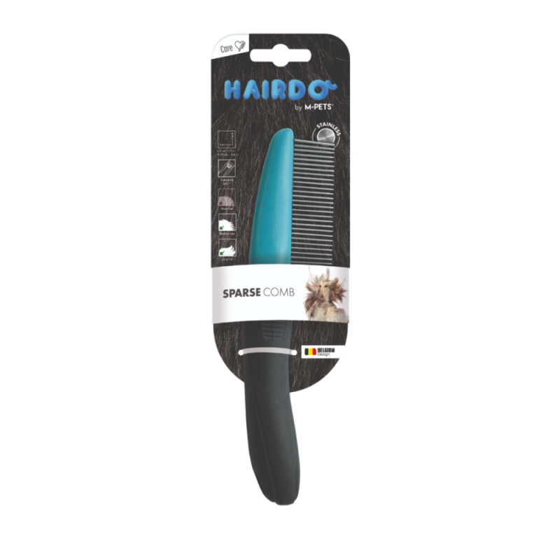 M-Pets Sparse Comb расческа с короткими и длинными зубцами (22 см.)