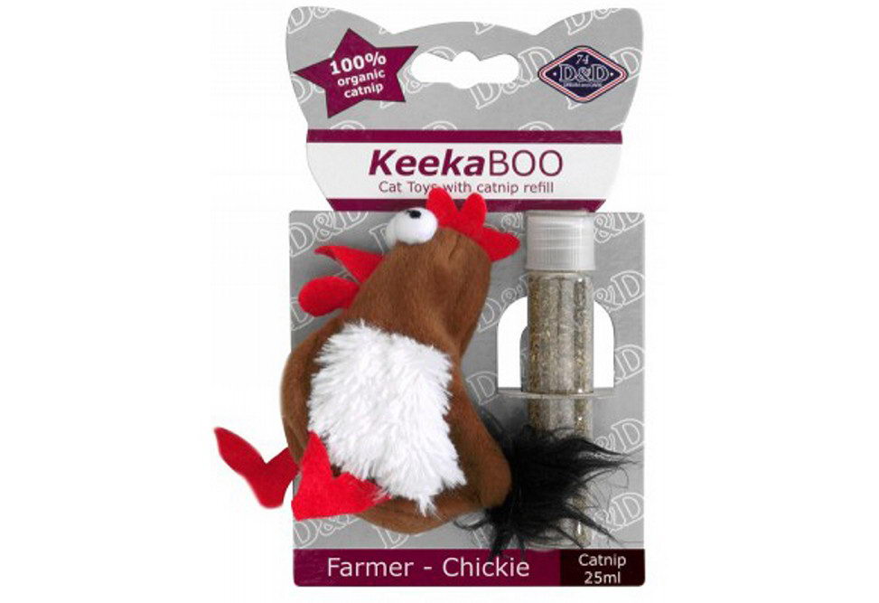 

EBI игрушка для кошек мягкая с кошачьей мятой Farmer-Chickie (, Коричневая