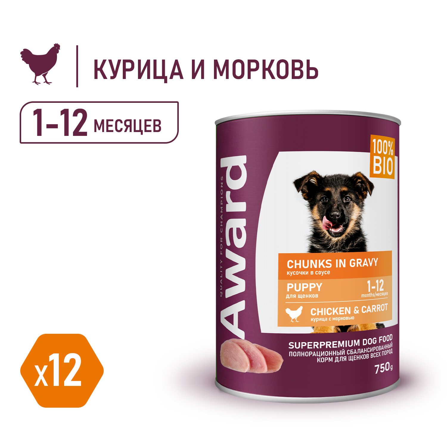 Award консервы для щенков