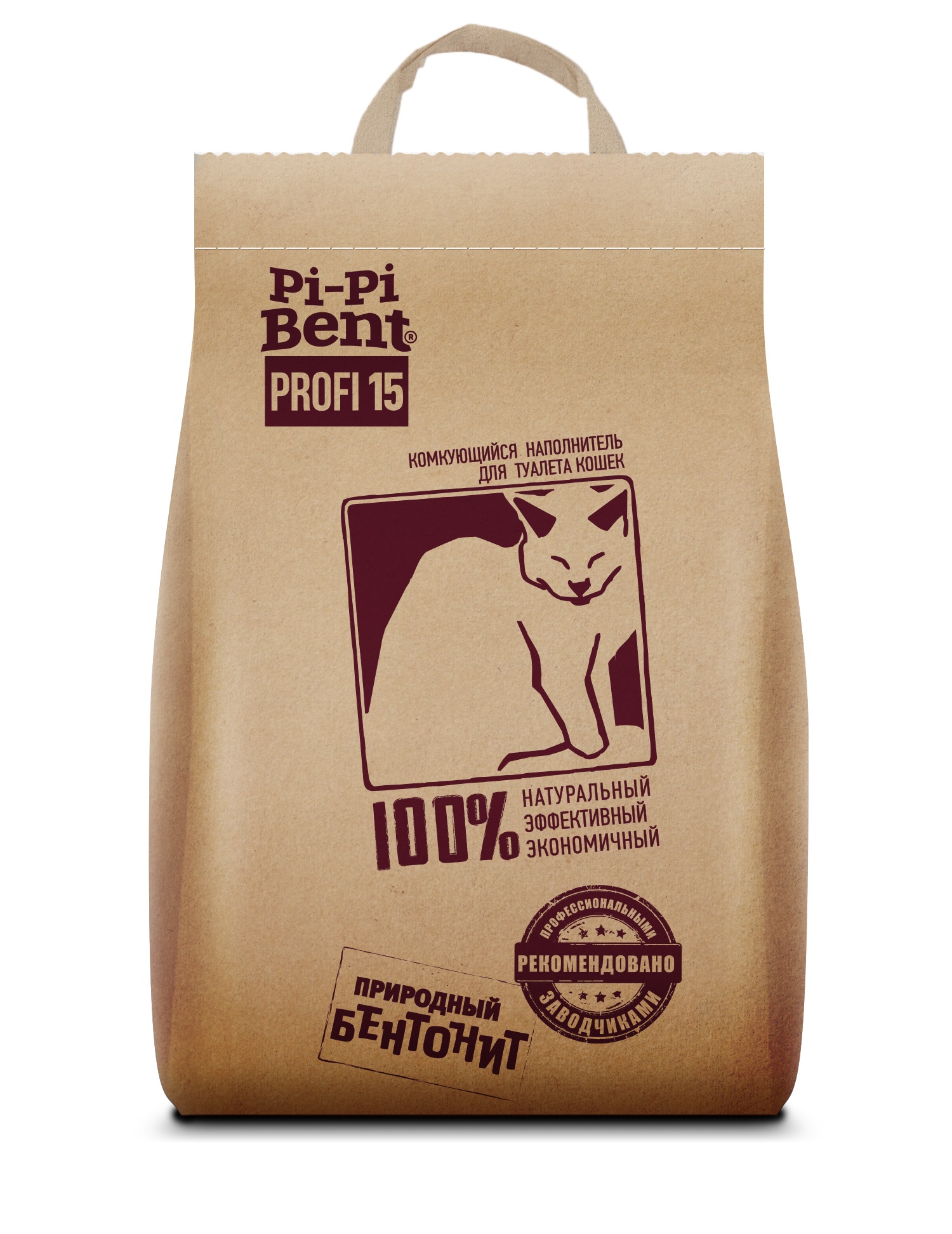 Pi-Pi-Bent наполнитель минеральный комкующийся (15 кг., 35 л.)