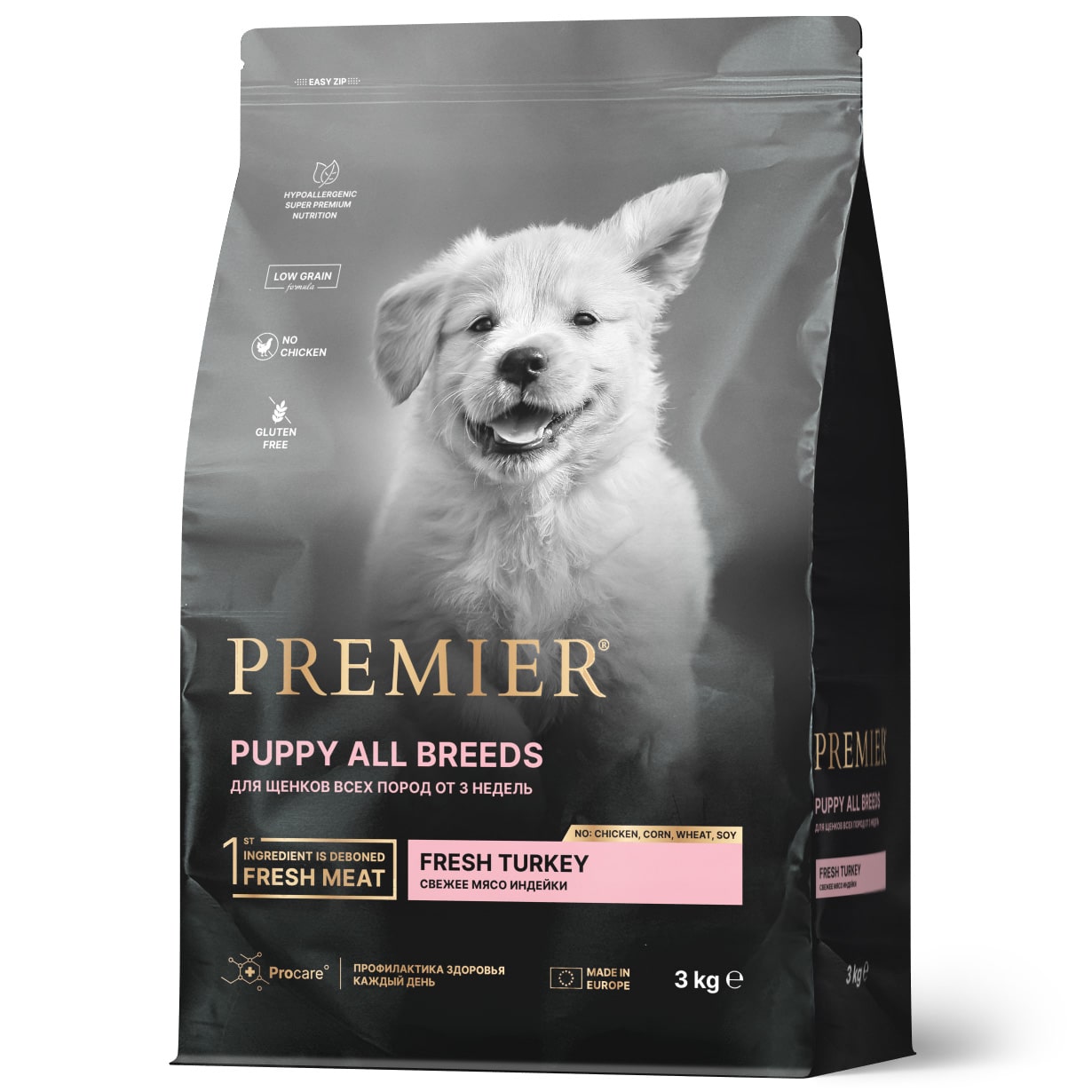 

Premier Dog Puppy сухой корм для щенков всех пород (Индейка, 3 кг.)