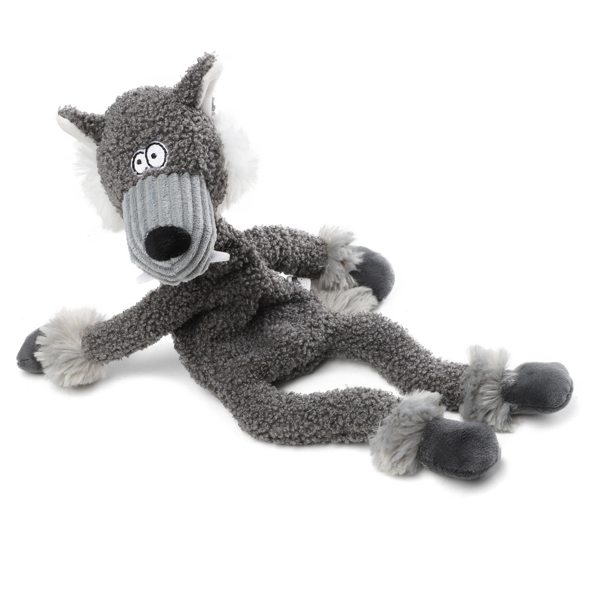 Gigwi Plush Friendz игрушка для собак Волк с пищалкой