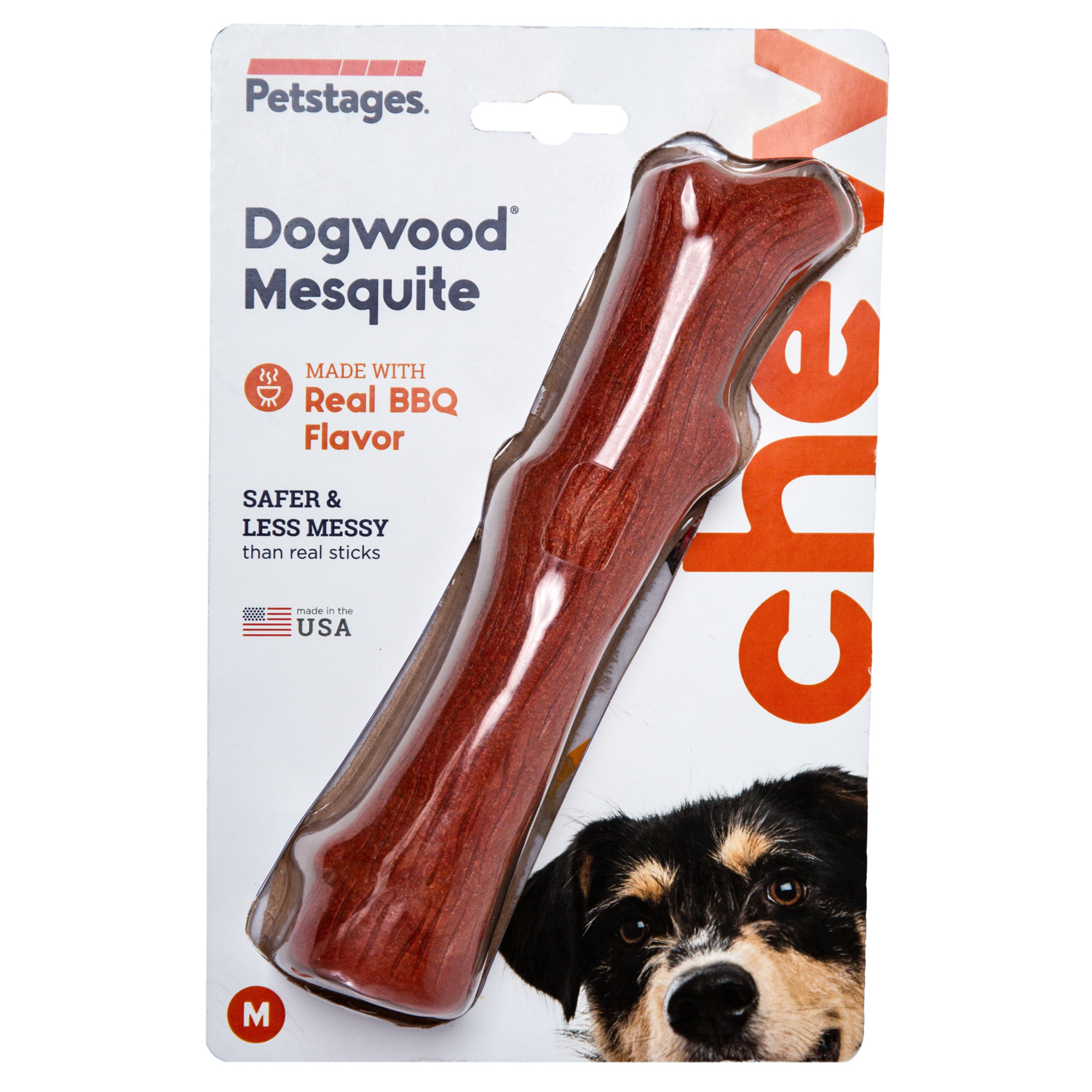 Petstages игрушка Mesquite Dogwood с ароматом барбекю для собак