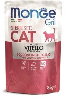 Monge Cat Grill Pouch пауч для стерилизованных кошек (Телятина, 85 г.)