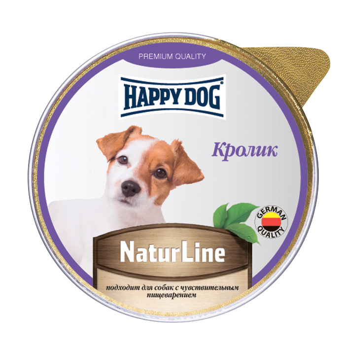 

Happy Dog NaturLine консервы для собак (паштет) (Кролик, 125 г.)