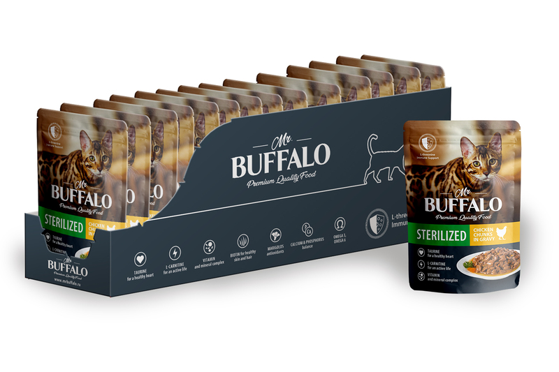 Mr.Buffalo sterilized пауч для стерилизованных котов и кошек