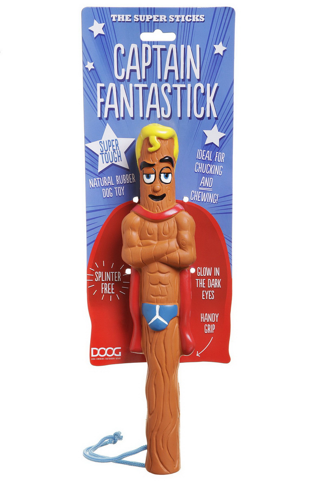 

DOOG игрушка для собак апортировочная Captain Fangtastick (, Коричневый