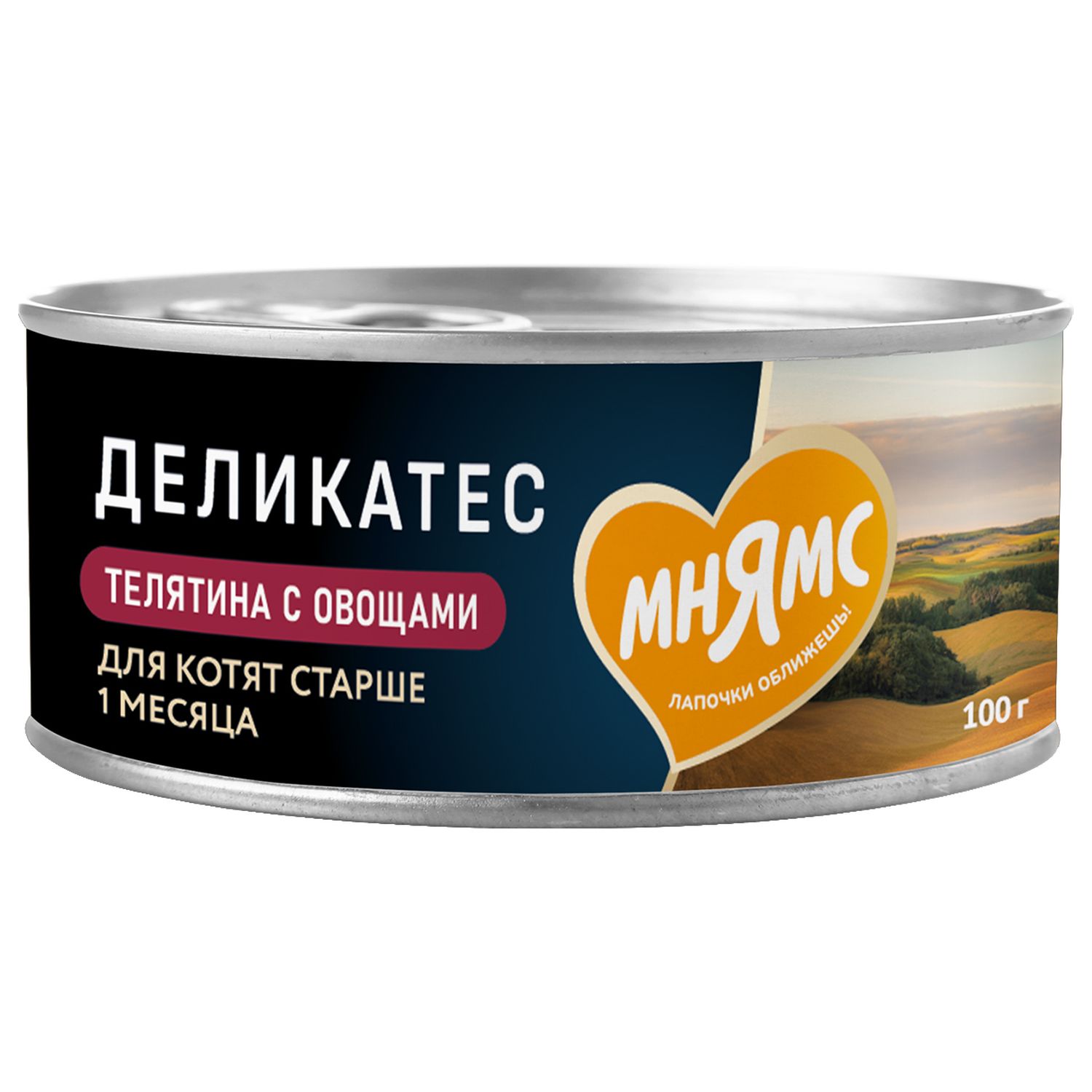 Мнямс Паштет по-бельгийски консервы для котят старше 1 месяца (Телятина и овощи, 100 г.)