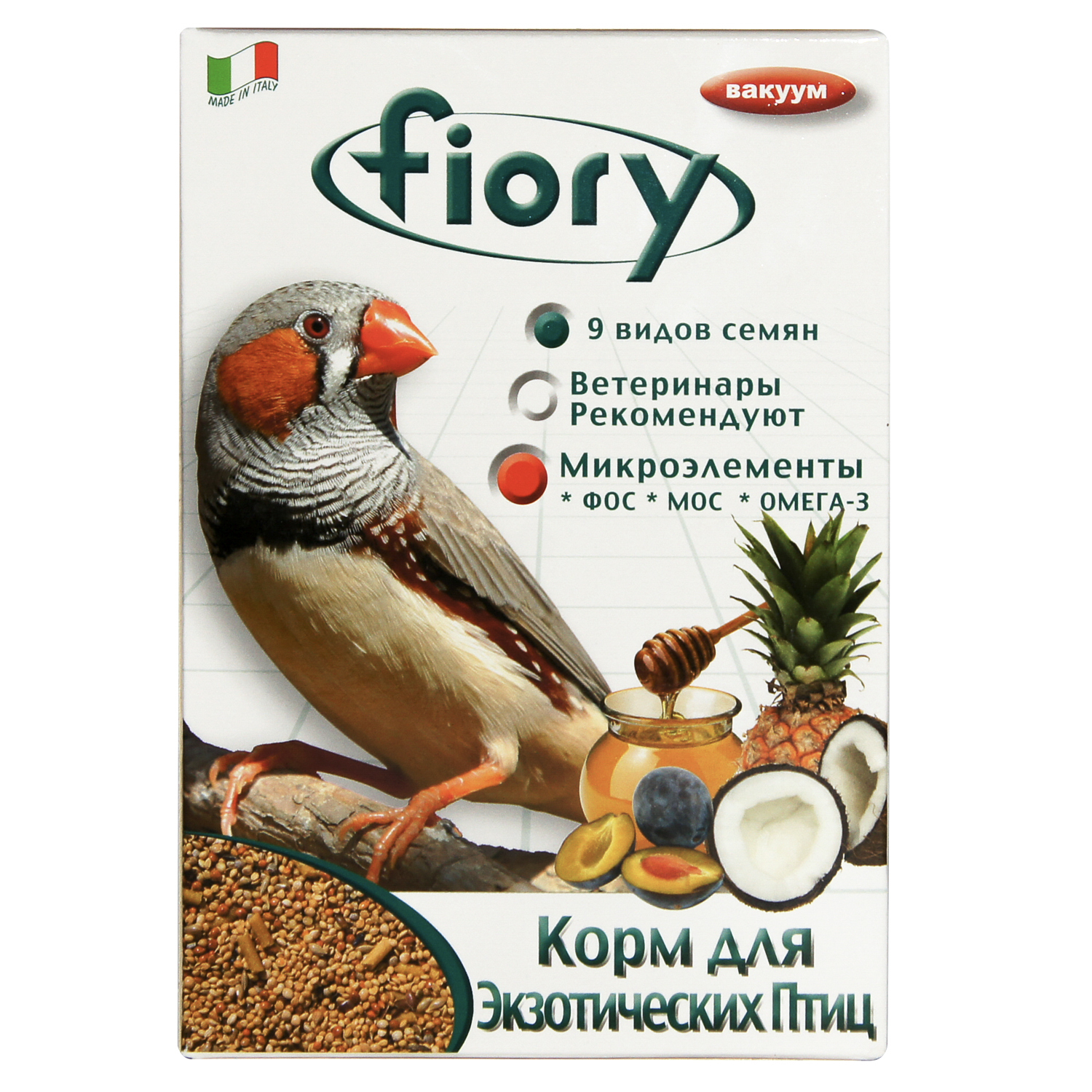 Fiory Esotici корм для экзотических птиц (Злаковое ассорти, 400 г.)