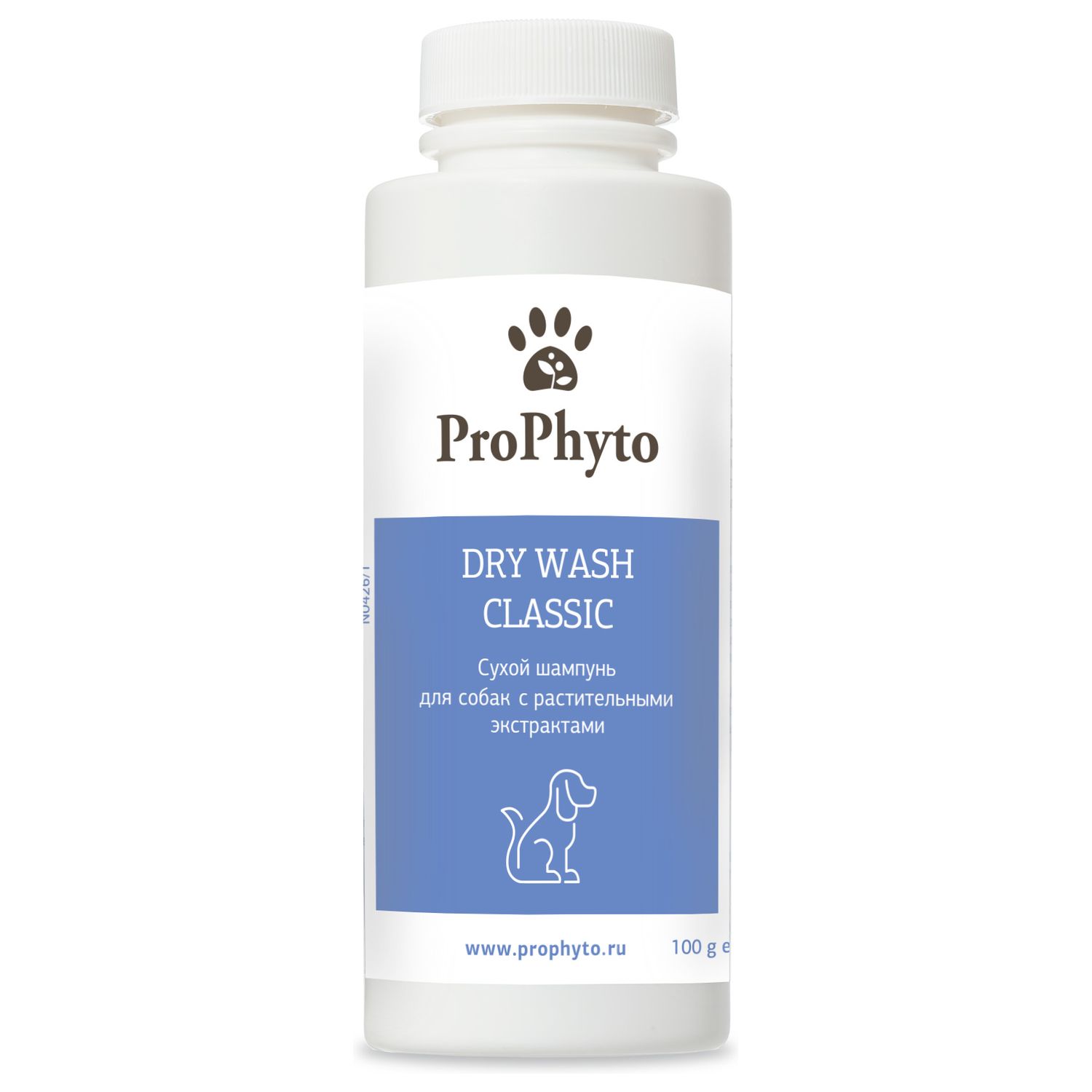 ProPhyto Dry Wash Classic сухой шампунь для блека шерсти собак (100 г.)