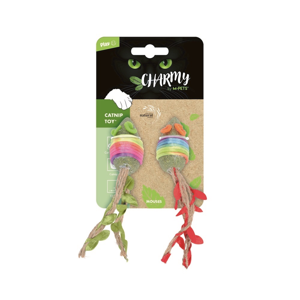 M-Pets Charmy игрушка для кошек с кошачьей мятой мышки (13 см.)