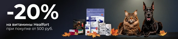 Скидка 20% на витамины Healfort при покупке от 500 руб