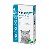Селафорт защита от внешних и внутренних паразитов для кошек 2,6-7,5 кг.
