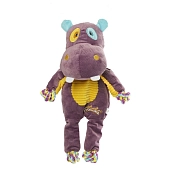 GiGwi Plush Friendz игрушка для собак бегемот с веревкой