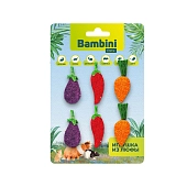 Bambini Pets игрушка из люфы Набор овощей для грызунов